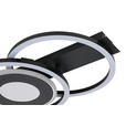 LED-DECKENLEUCHTE 60/28/6,5 cm  - Schwarz, Basics, Kunststoff/Metall (60/28/6,5cm) - Boxxx