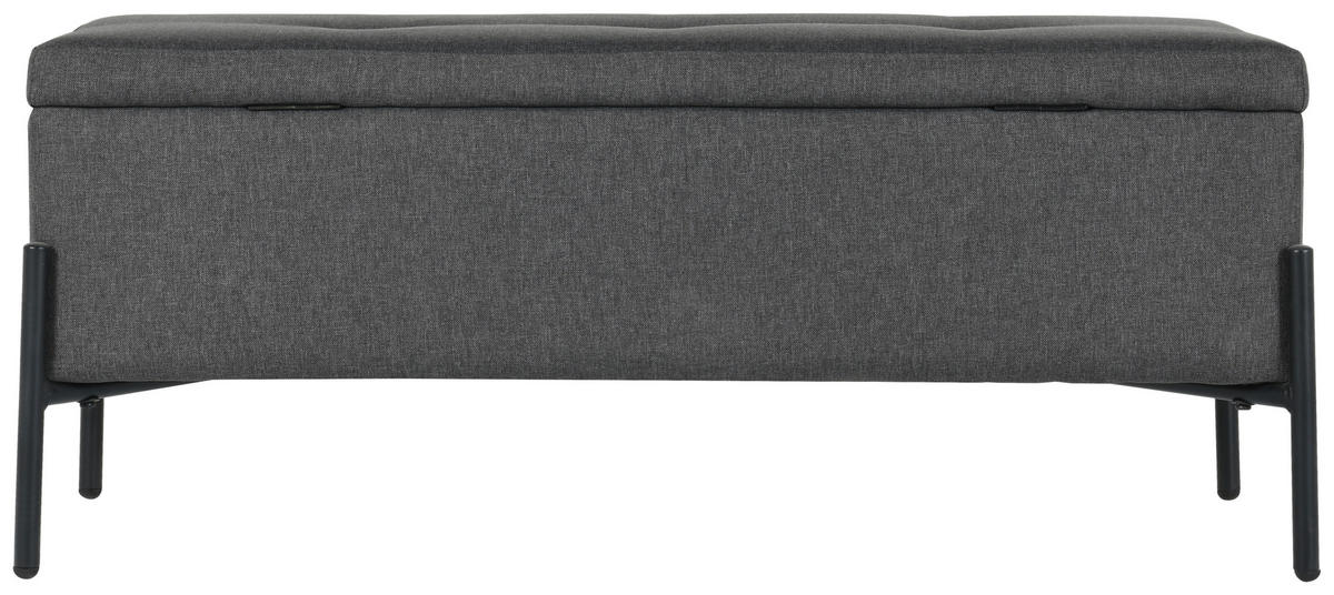 ŠATNÍ LAVICE, 95/41.5/37 cm - černá/tmavě šedá, Design, kov/textil (95/41.5/37cm) - MID.YOU