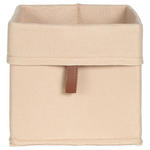 REGALKORB   - Beige/Braun, Trend, Leder/Textil (19/18/19cm) - Landscape