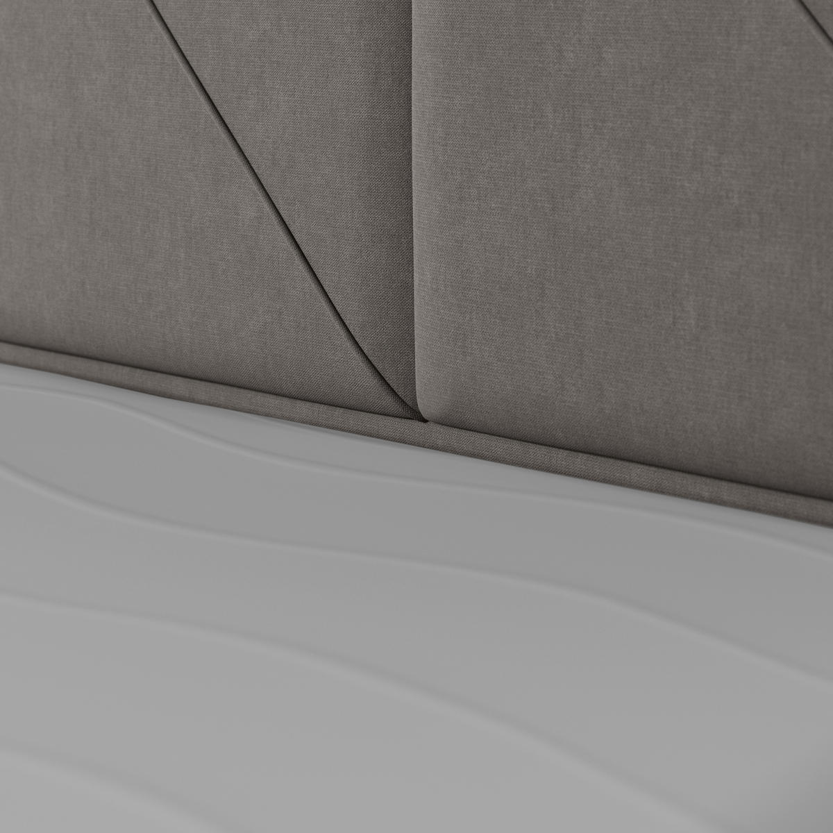 POSTELJA BOXSPRING 180 cm   x 200 cm  , leseni material svetlo siva  - črna/svetlo siva, Moderno, kovina/umetna masa (180/200cm) - MID.YOU