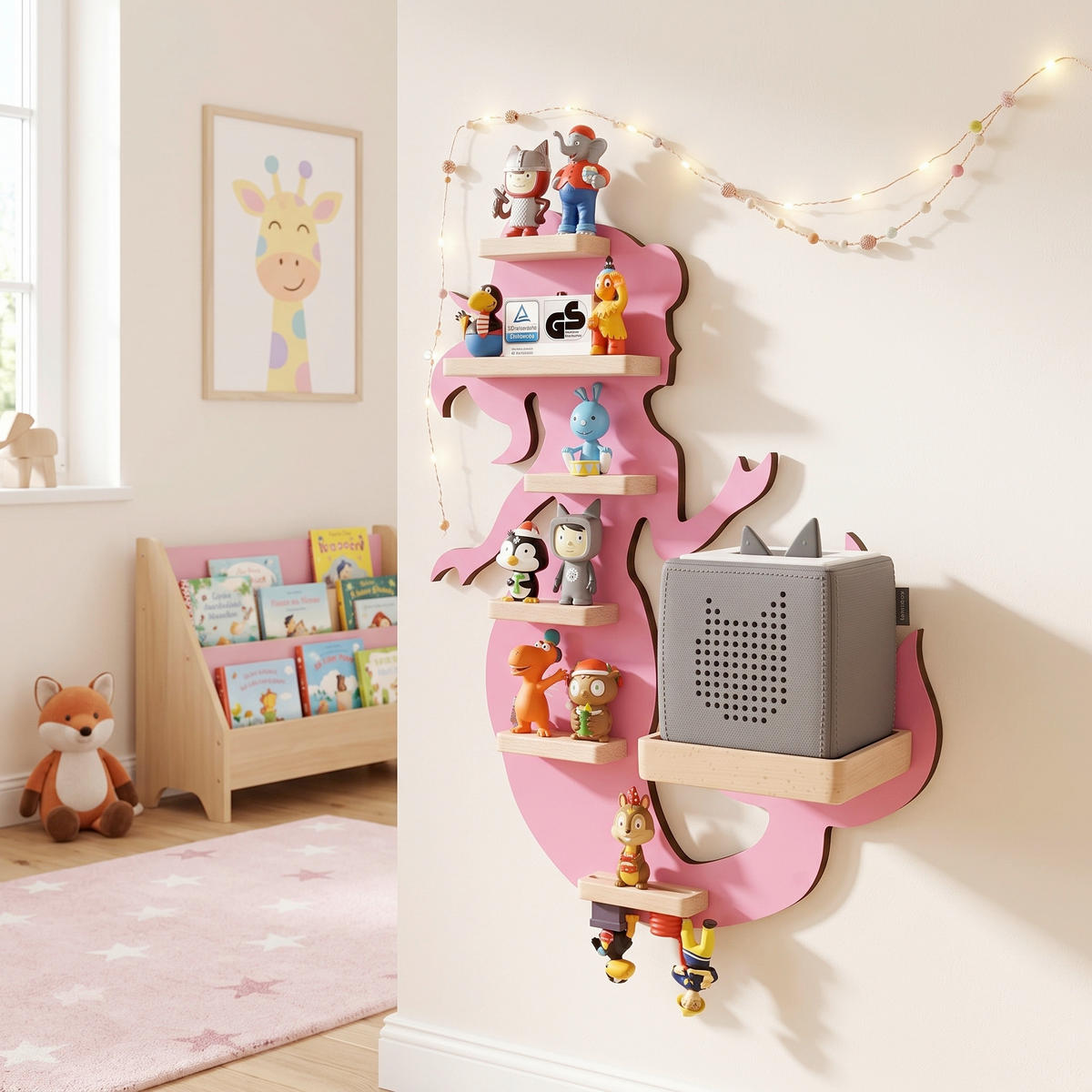 KINDERREGAL  - Pink, Modern, Holzwerkstoff (39/50/19cm) - Livetastic