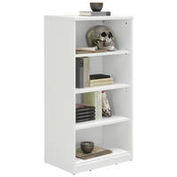 POLC 55/110/36 cm fehér  - fekete/fehér, Konventionell, faalapú anyag (55/110/36cm) - Xora