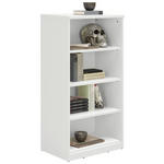 REGAL  55/110/36 cm Weiß  - Schwarz/Weiß, KONVENTIONELL, Holzwerkstoff (55/110/36cm) - Xora