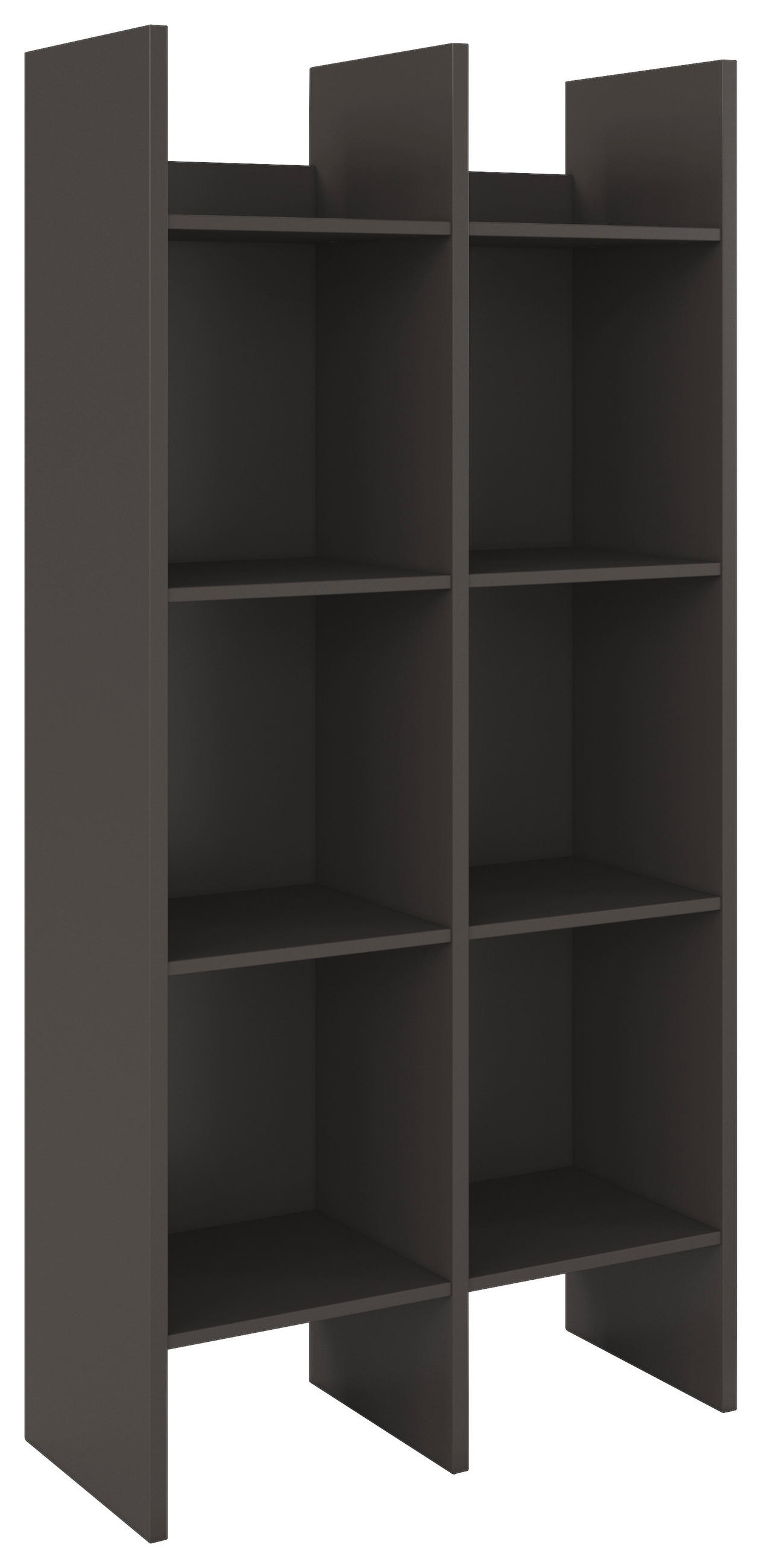 REGALELEMENT Graphitfarben  - Graphitfarben, KONVENTIONELL, Holzwerkstoff (78/162/34cm) - Xora