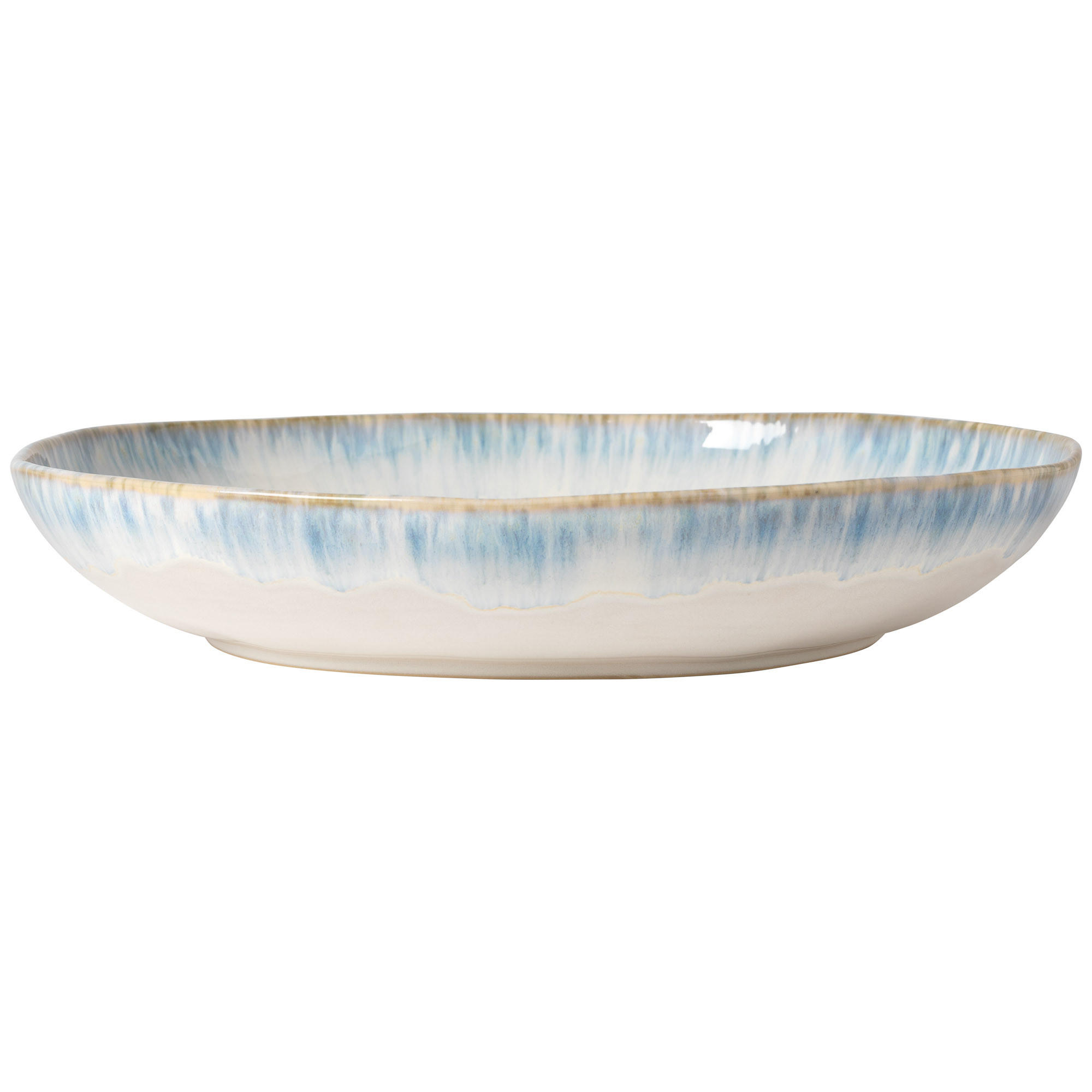 SCHÜSSEL BRISA   - Weiß/Hellblau, Basics, Keramik (37/7cm) - Costa Nova