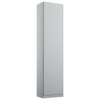 DREHTÜRENSCHRANK in Hellgrau  - Hellgrau/Alufarben, Modern, Holzwerkstoff (47/229/54cm) - Rauch Möbel