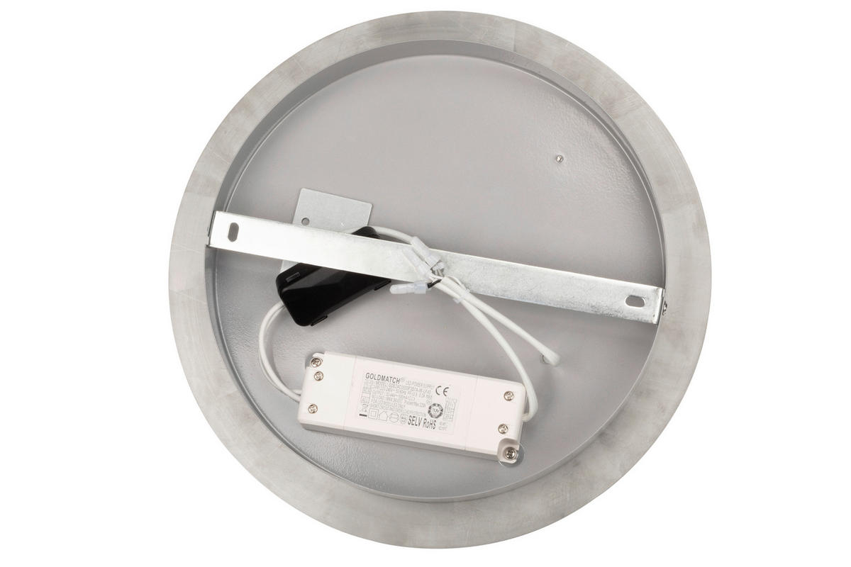 STROPNÍ LED SVÍTIDLO, 54,7/40/7 cm - barvy hliníku, Design, kov/plast (54,7/40/7cm) - Novel
