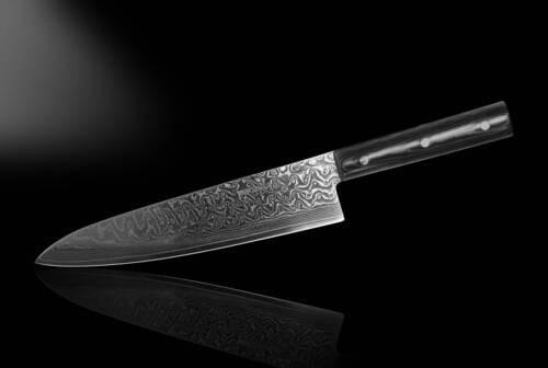 NOŽ ŠEFA KUHINJE DAMASCUS 67 33/4,6/2 cm oplemenjeni čelik - srebrne boje/crna, Basics, drvni materijal/metal (33/4,6/2cm) - Samura