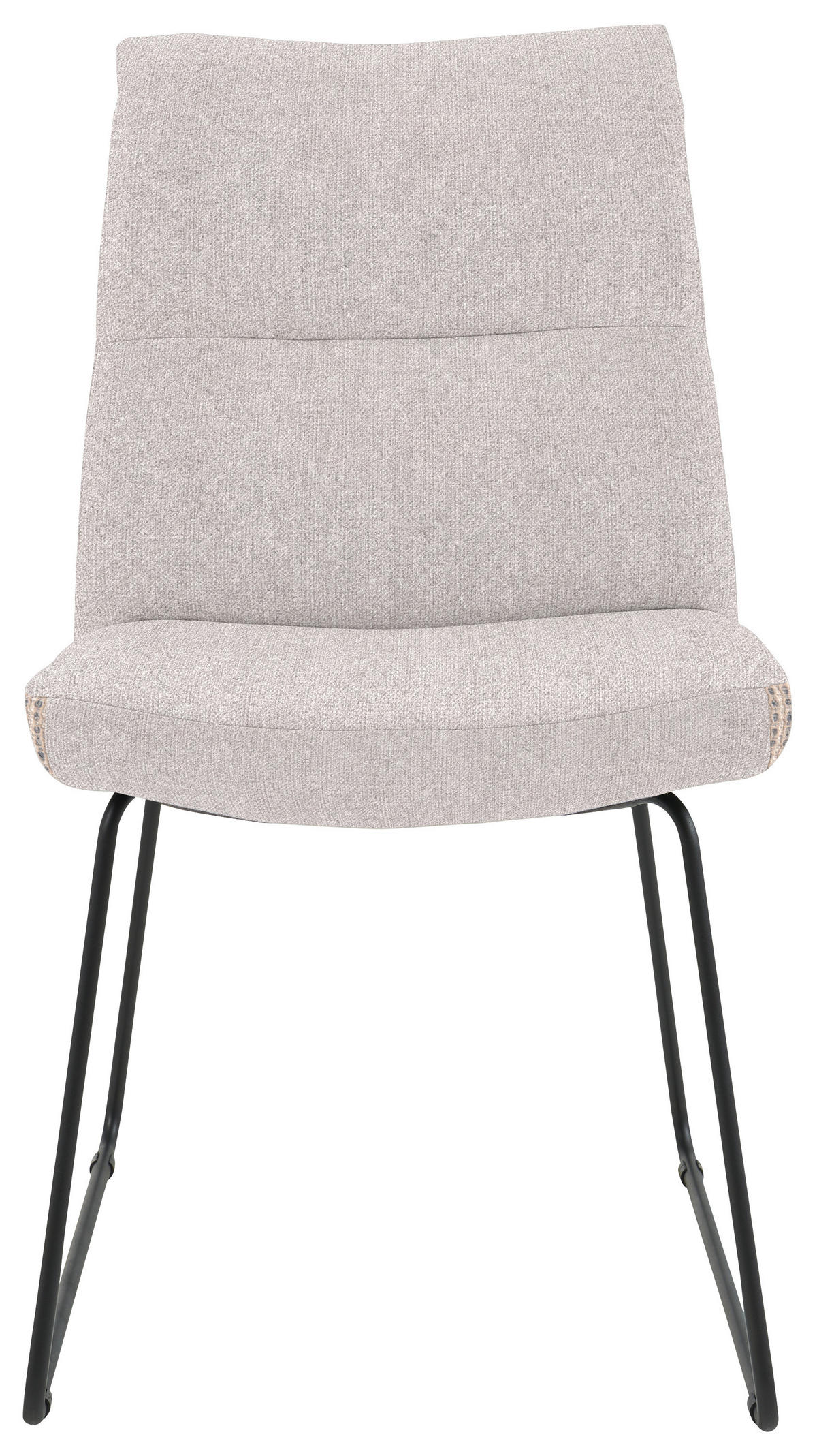 STUHL - Hellgrau/Schwarz, Design, Textil/Metall (50/90/68cm) - Valnatura