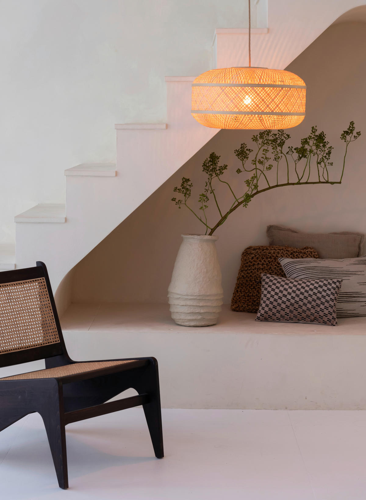 ZÁVĚSNÉ SVÍTIDLO, 50/25 cm  - přírodní barvy, Basics, přírodní materiály (50/25cm) - Good & Mojo