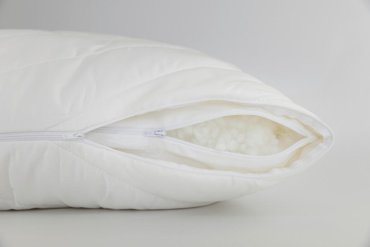 KOPFPOLSTER 70/90 cm  Bambus Balance  - Weiß, Basics, Textil (70/90cm) - Rofima