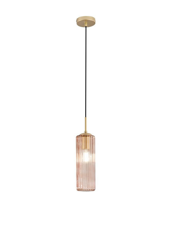 Luce ambiente Design Pendelleuchte Luce Ambiente e Design Schwarz, Bernstein 202 cm