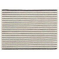 BADEMATTE Schwarz, Ecru 50/70 cm  - Ecru/Schwarz, KONVENTIONELL, Textil (50/70cm) - Dieter Knoll