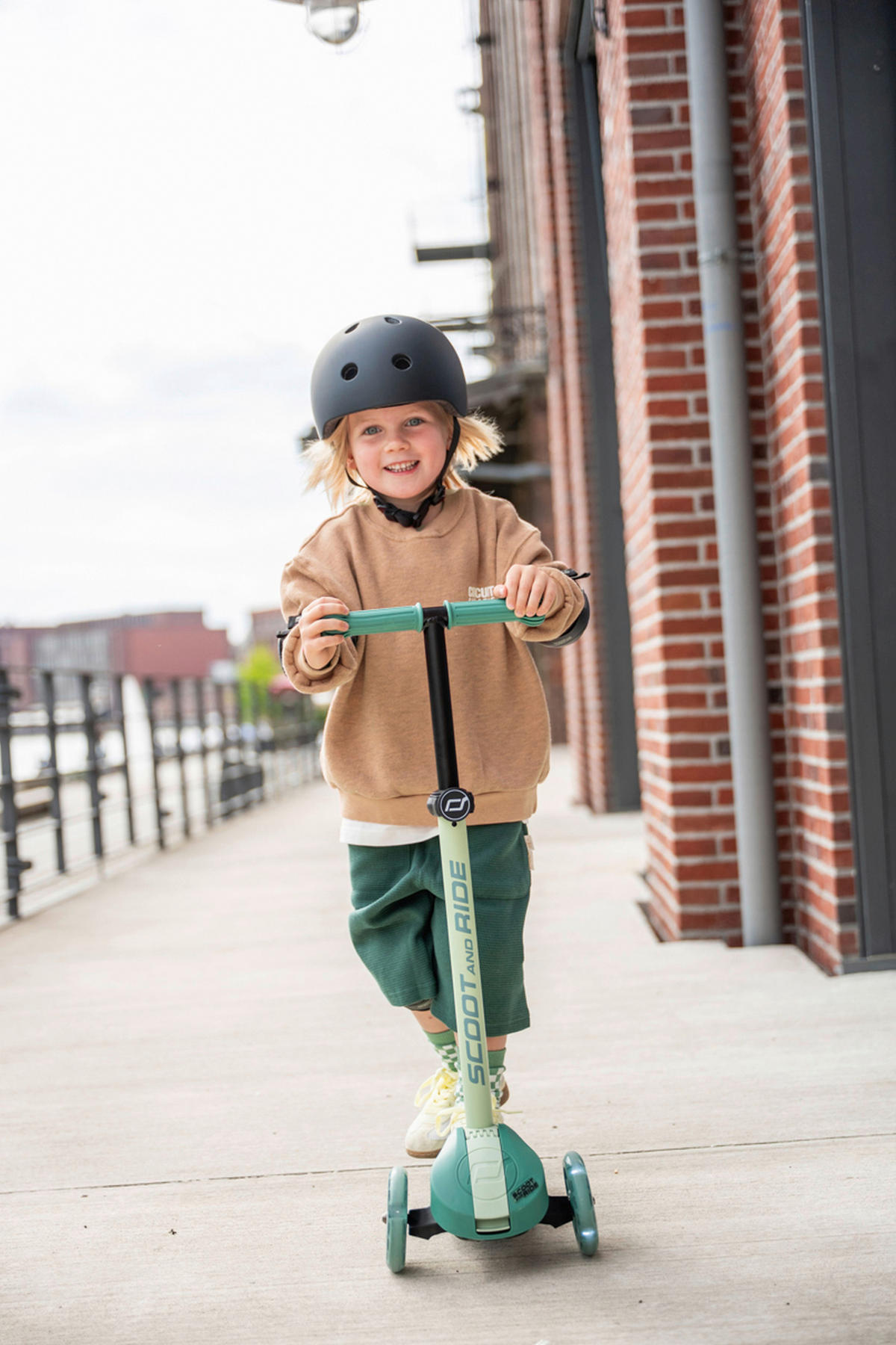 KINDERSCOOTER Highwaykick 3 S  - Waldgrün, Trend, Kunststoff (27/58/57,5cm) - Scoot and Ride