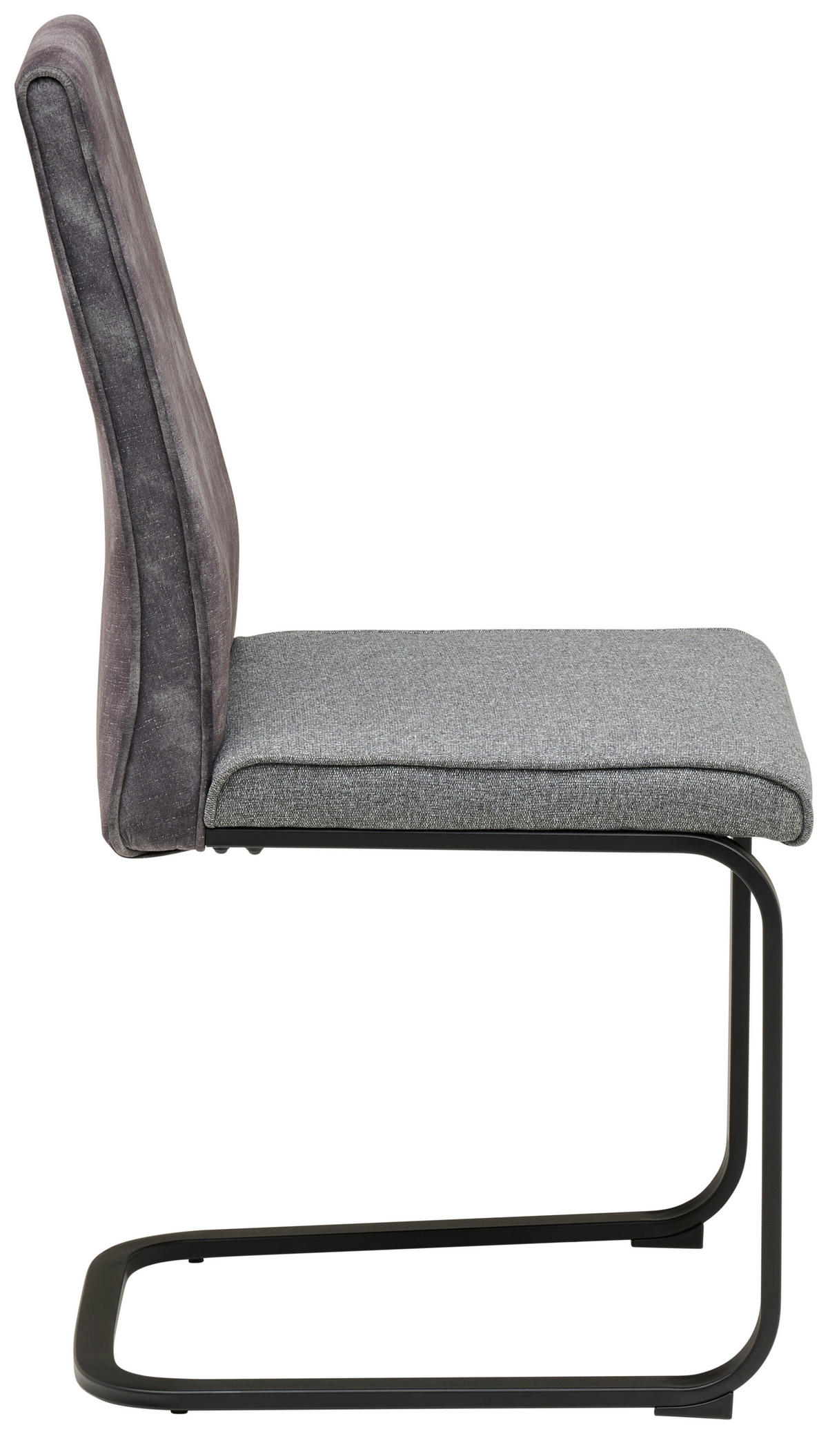 SCHWINGSTUHL  ,  , Mikrofaser, Leinenoptik  ,  - Dunkelgrau/Schwarz, KONVENTIONELL, Holz/Textil (46/94/62cm) - MID.YOU