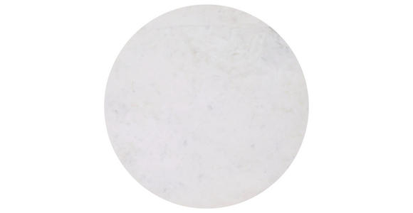 COUCHTISCH Marmor rund Weiß, Goldfarben 65/65/45 cm  - Goldfarben/Weiß, Design, Stein/Metall (65/65/45cm) - Landscape