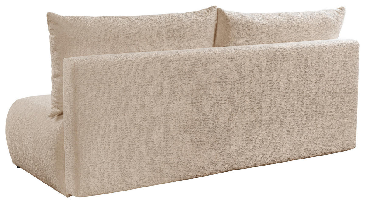 SCHLAFSOFA  mit Bettkasten erhältlich, Bettfunktion erhältlich Struktur Beige  - Beige/Creme, Design, Holz/Textil (209/100/103cm) - MID.YOU