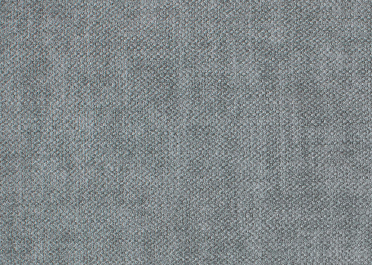 ECKSOFA in Velours Silberfarben  - Silberfarben/Schwarz, Design, Textil/Metall (153/283cm) - Valdera