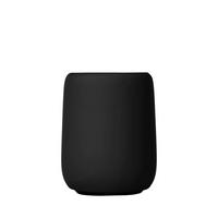 ZAHNPUTZBECHER SONO  - Schwarz, Design, Stein (8,5/11cm) - Blomus