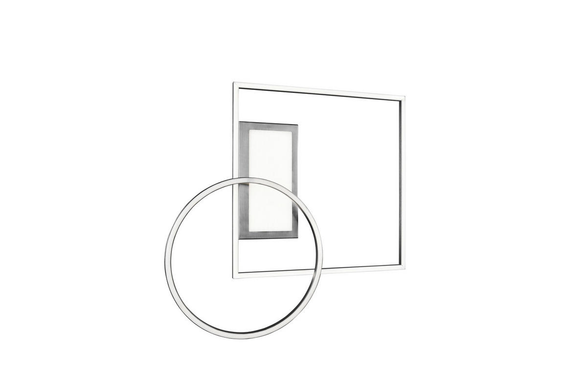 LED PLAFONJERA - boja nikla, Dizajnerski, metal (64,5/9,0/86,5cm)