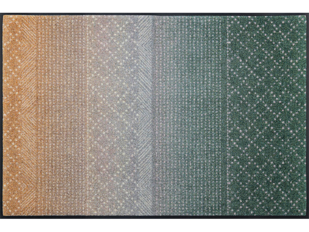 DVEŘNÍ ROHOŽKA, 75/120 cm, šedá, zelená, béžová - šedá/zelená, Design, textil/plast (75/120cm) - Esposa