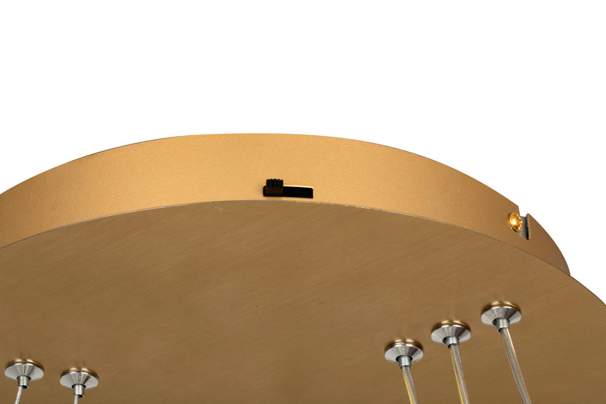 LED-HÄNGELEUCHTE 80/150 cm  - Transparent, Design, Kunststoff/Metall (80/150cm) - Glandor