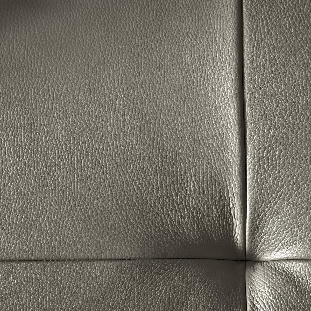 ECKSOFA inkl. Funktionen Grau Echtleder  - Schwarz/Grau, Design, Leder/Metall (175/246cm) - Celina Home