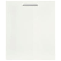 GESCHIRRSPÜLERFRONT 45/72/1,9 cm  in Weiß Hochglanz  - Edelstahlfarben/Weiß Hochglanz, MODERN, Holzwerkstoff/Metall (45/72/1,9cm) - Nobilia