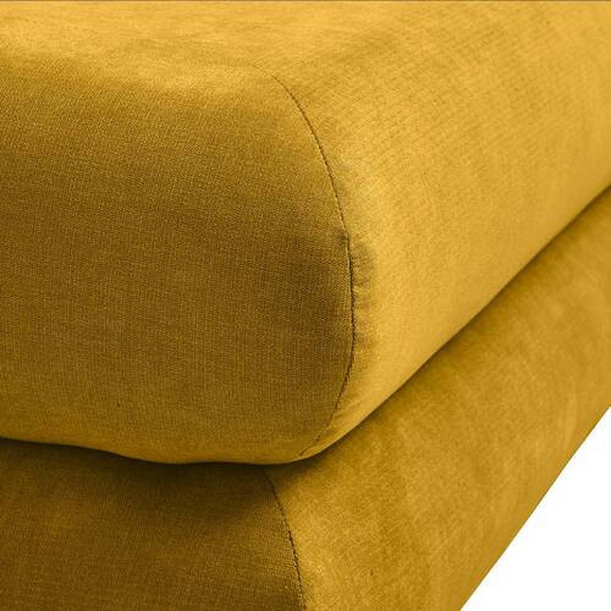 SCHLAFSOFA in Mikrofaser Senfgelb  - Chromfarben/Senfgelb, Design, Kunststoff/Textil (196/74/90cm) - MID.YOU