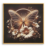 LEINWANDBILD  - Goldbraun, Basics, Holz/Kunststoff (50/50/4cm)