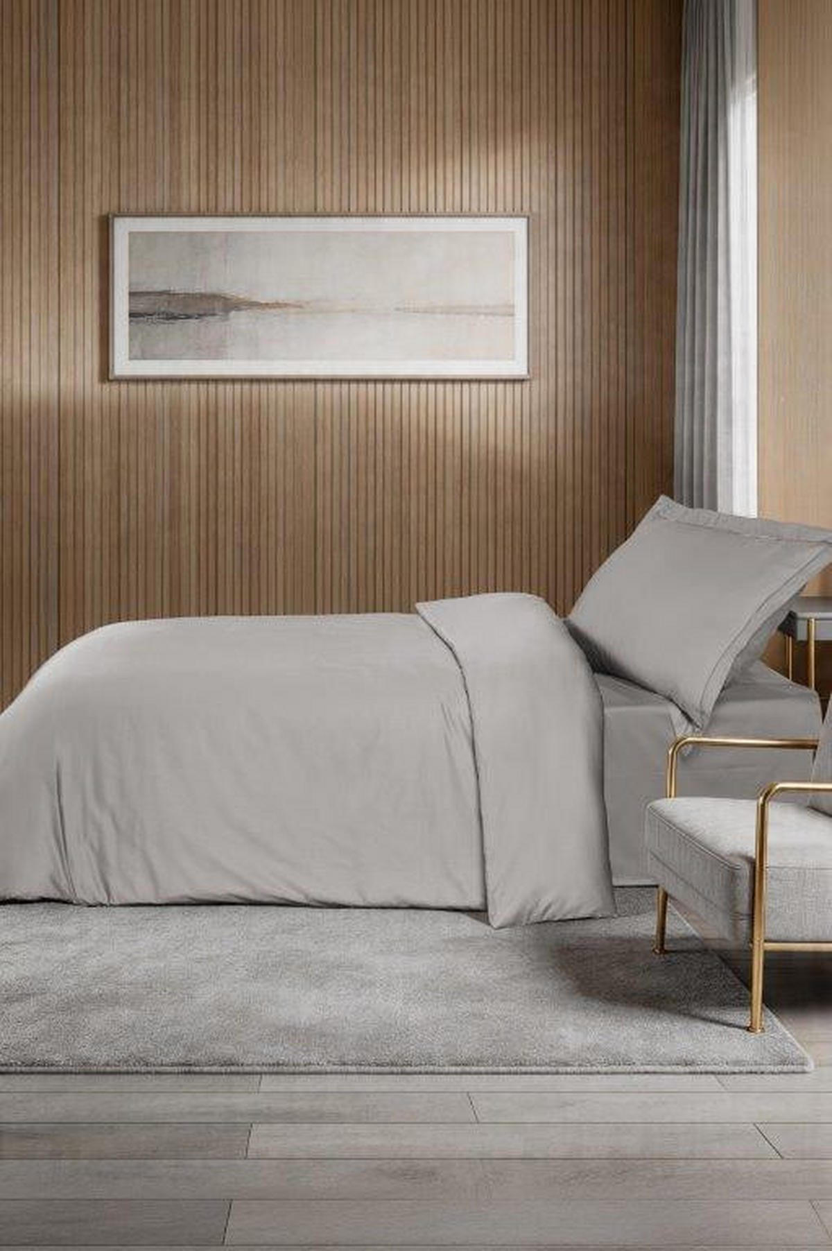 POSTELJNINA 200/200 cm saten siva  - siva, Konvencionalno, tekstil (200/200cm) - Dieter Knoll