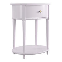 BEISTELLTISCH in Holzwerkstoff 55/45/66 cm  - Lila/Goldfarben, Design, Holzwerkstoff/Metall (55/45/66cm) - MID.YOU