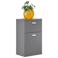 UNTERSCHRANK 40,3/70/32 cm   - Eichefarben/Silberfarben, MODERN, Holzwerkstoff/Metall (40,3/70/32cm) - Stylife