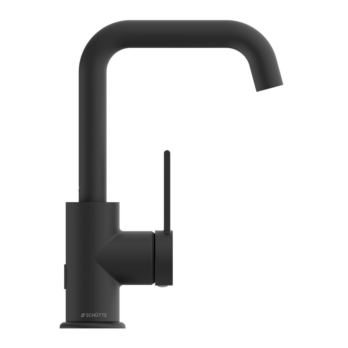 WASCHTISCHARMATUR 5,0/24,5/17,5 cm  - Schwarz, Basics, Metall (5,0/24,5/17,5cm) - Schütte