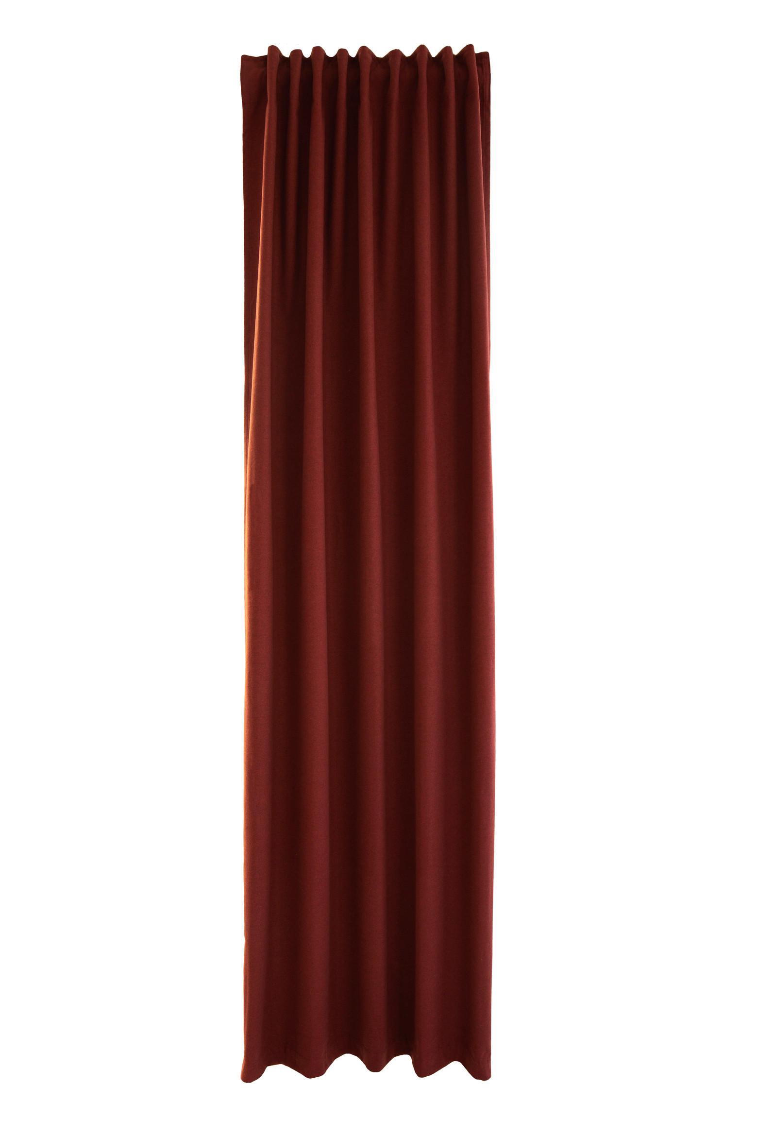 WÄRMESCHUTZVORHANG blickdicht  - Orange, Basics, Textil (140/245cm)