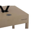 AKKU-TISCHLEUCHTE Miami 15/15/30 cm  - Sandfarben, KONVENTIONELL, Kunststoff/Metall (15/15/30cm) - Dieter Knoll