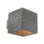 WANDLEUCHTE BLOCK 11/11/13 cm   - Grau, Trend, Keramik (11/11/13cm) - Dieter Knoll