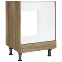 HERDUMBAUSCHRANK 60/87/56 cm  in Eiche dunkel  - Eiche dunkel, MODERN, Holzwerkstoff (60/87/56cm) - Nobilia