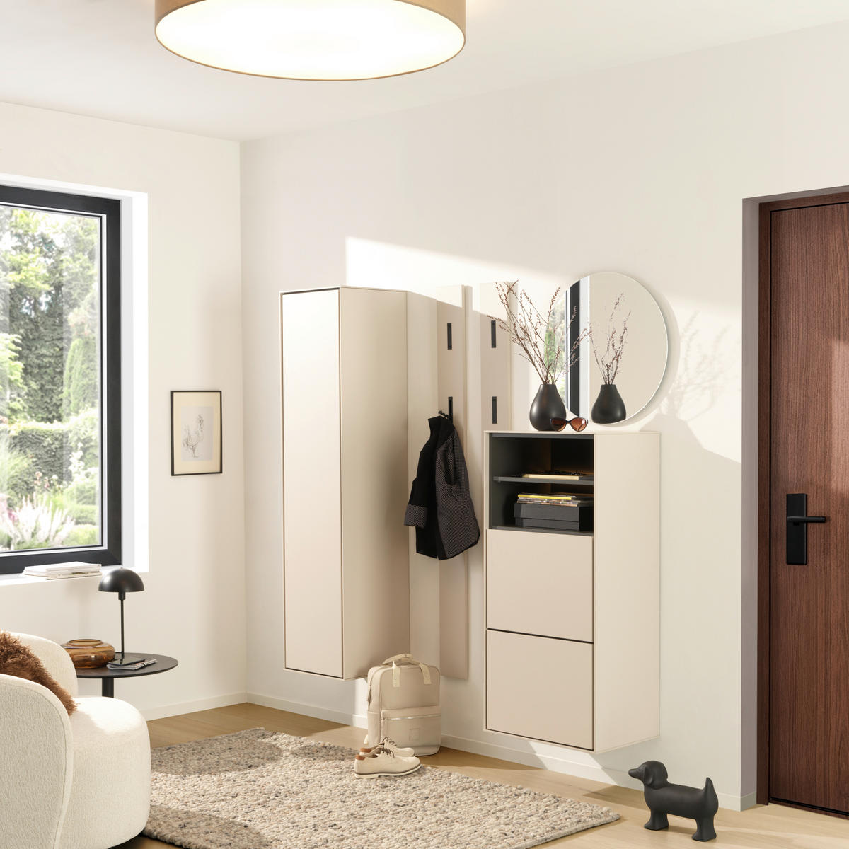 SCHUHSCHRANK Kaschmir  - Kaschmir, Design, Holzwerkstoff (55/118/41cm) - Voleo