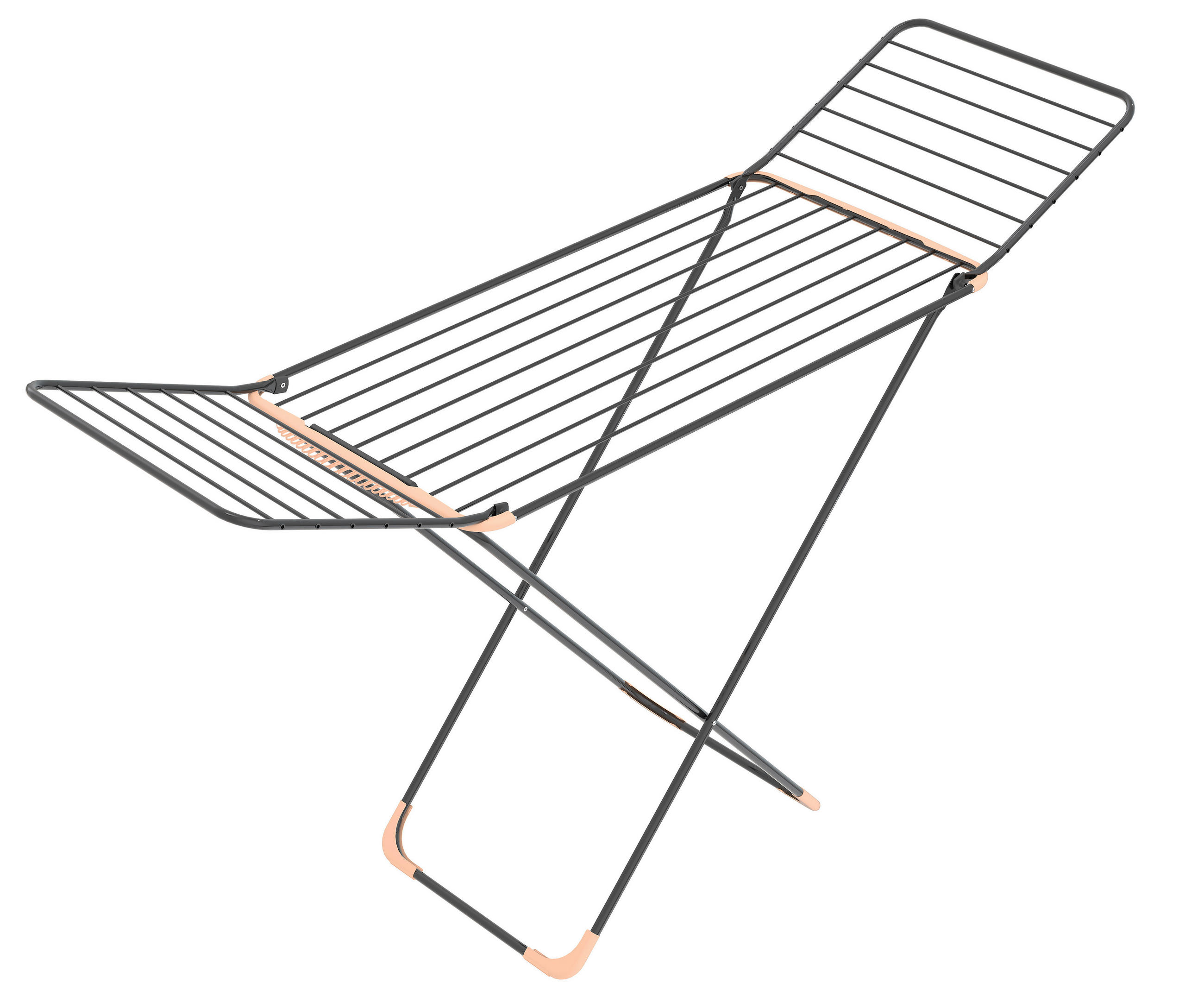 RUHASZÁRÍTÓ ÁLLVÁNY - fekete, Basics, fém (2,9kg)