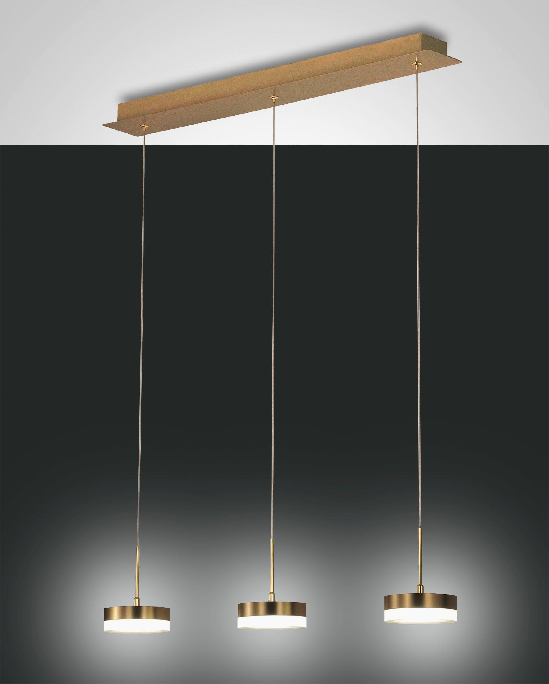 LED-PENDELLEUCHTE 65/8/200 cm  - Design, Metall (65/8/200cm) - Fabas Luce