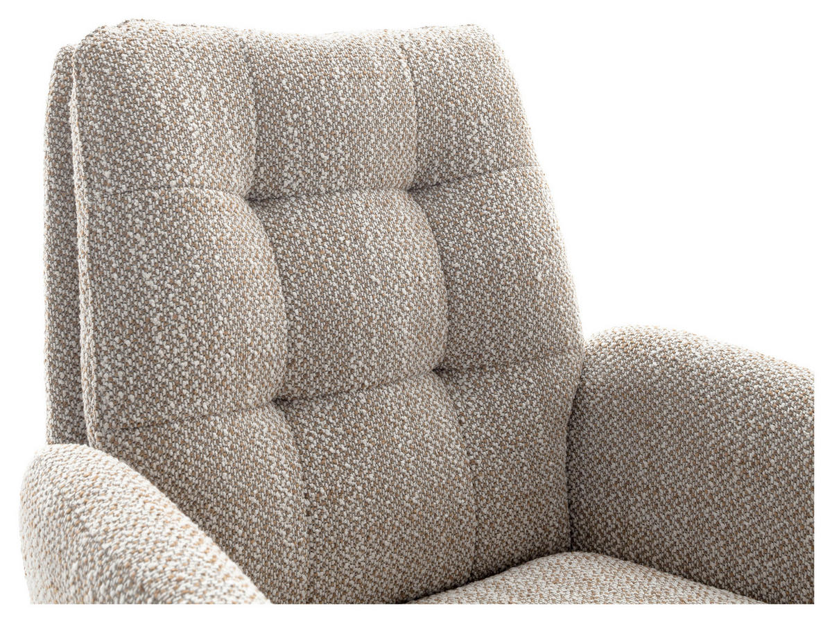 ARMLEHNSTUHL  in Stahl Webstoff  - Schwarz/Cappuccino, Design, Textil/Metall (66/95/74cm) - Novel