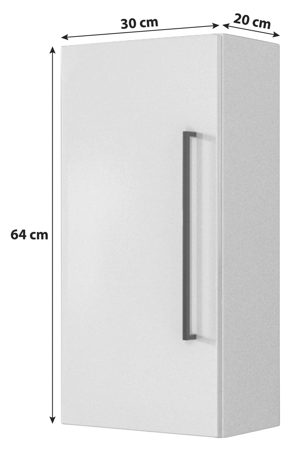 HÄNGESCHRANK 30/64/20 cm  - Weiß, KONVENTIONELL, Holzwerkstoff (30/64/20cm) - Held