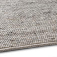 HANDWEBTEPPICH 90/160 cm Hellgrau rechteckig  - Hellgrau, Basics, Textil (90/160cm) - Linea Natura