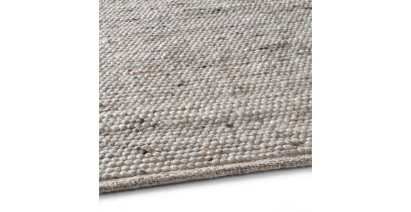 HANDWEBTEPPICH 90/160 cm Hellgrau rechteckig  - Hellgrau, Basics, Textil (90/160cm) - Linea Natura