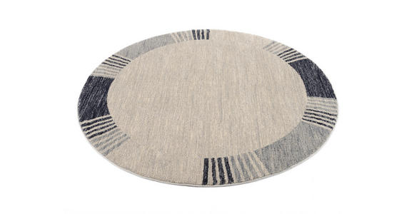 WEBTEPPICH 120 cm Palazzo Lobo Blau, Grau  - Blau/Grau, KONVENTIONELL, Textil (120cm) - Novel