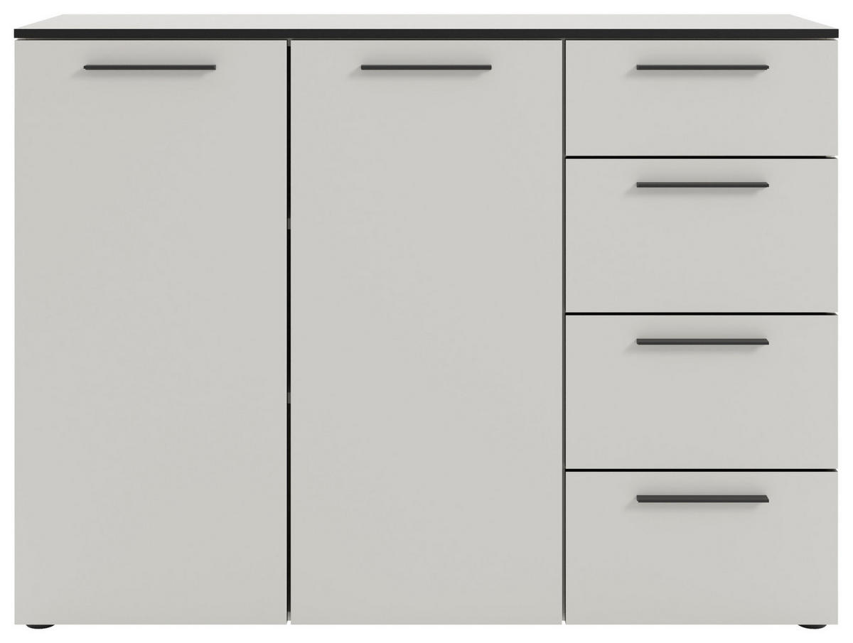 SIDEBOARD Soul  in 135/99,8/40 cm  - Schwarz/Weiß, MODERN, Holzwerkstoff/Kunststoff (135/99,8/40cm)