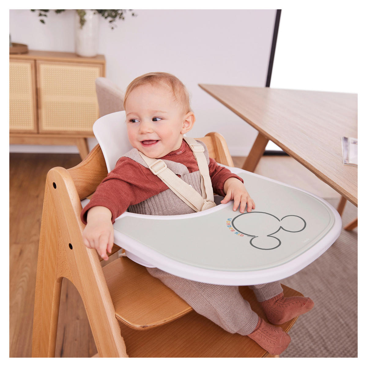 ESS- UND SPIELBRETT Highchair Tray Mat  - Beige, Basics, Kunststoff (43/0.5/29cm) - Hauck