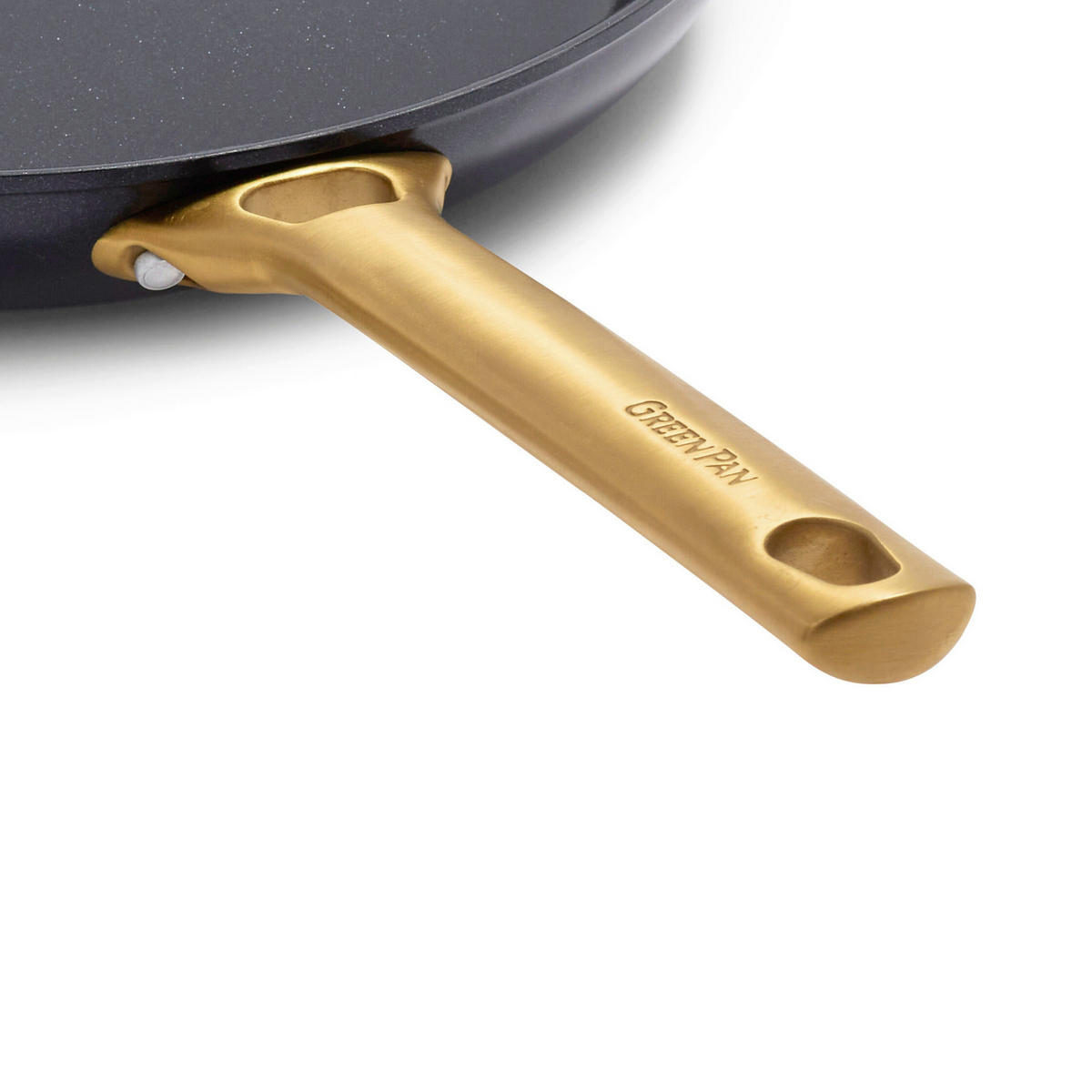 PFANNENSET Padova Reserve Aluminium, Edelstahl 2-teilig  - Goldfarben/Schwarz, Basics, Metall (20cm//26cmcm)