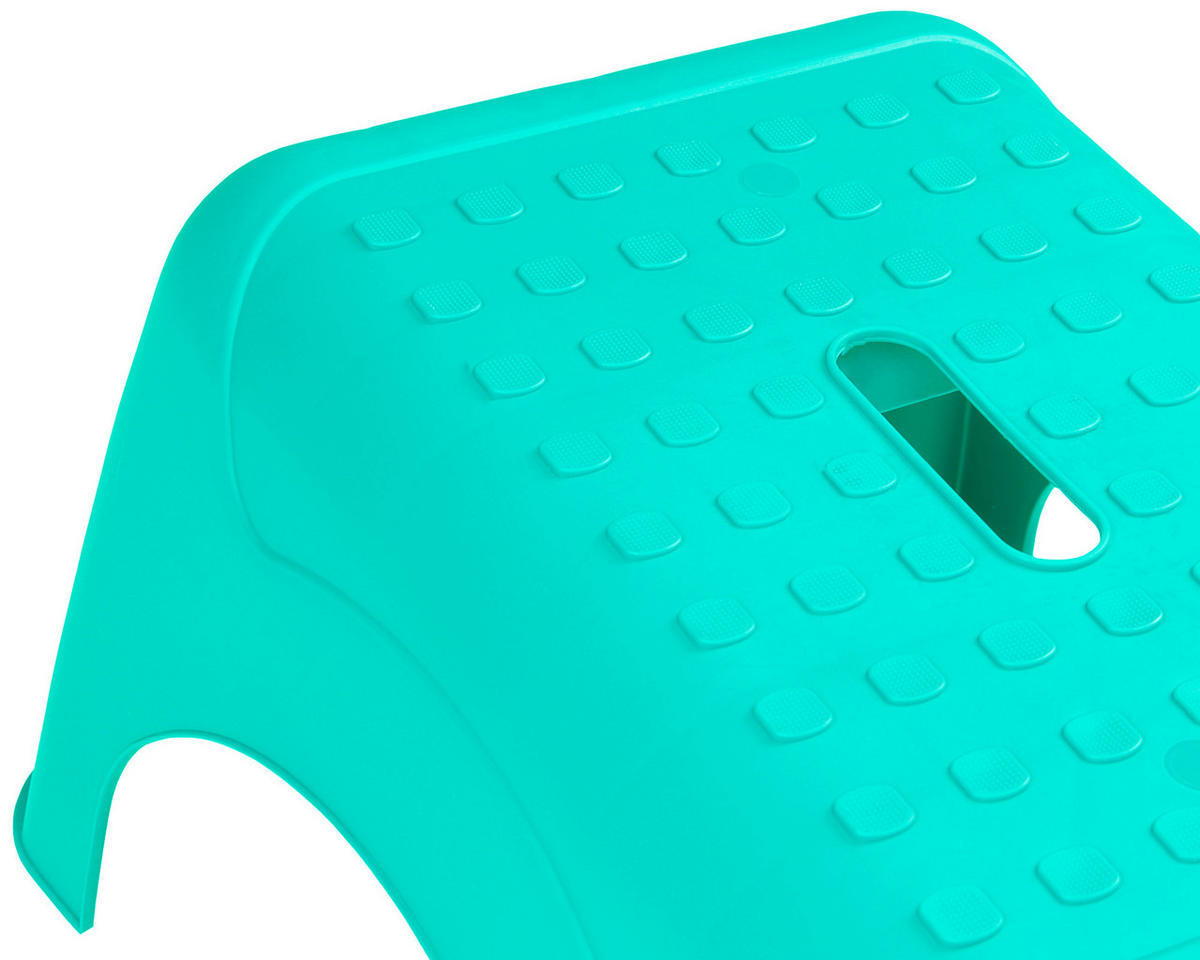 TRITTHOCKER  - Türkis, Basics, Kunststoff (44/23,5/31cm)